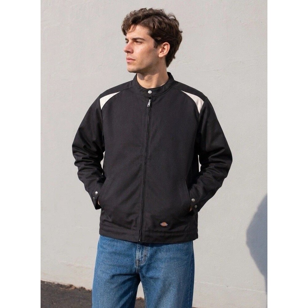 Dickies Industrial Insulated Color Block Black Jacket LJ605BKSV Men's Large New